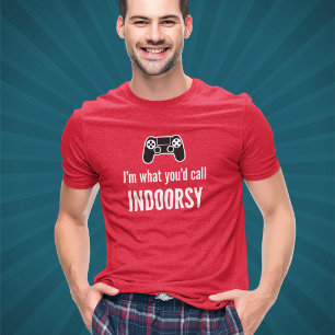 Introvert Video Gaming Humor - Anpassbare Gamer T-Shirt