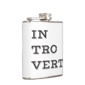 Introvert Wrapped Vinyl Flask Flachmann (Rechts)