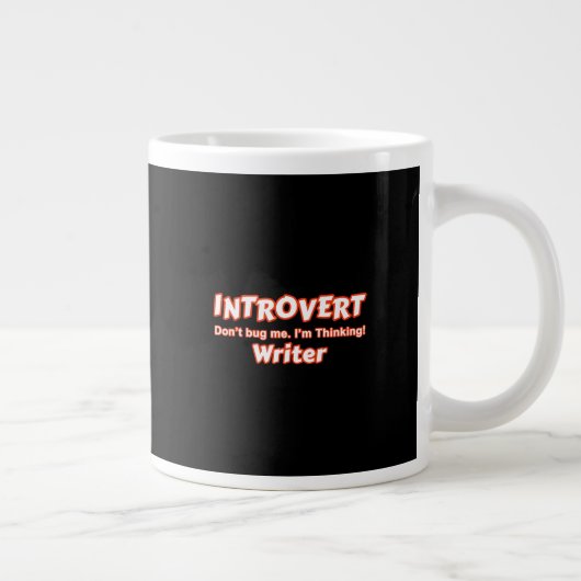 Introvert Writer Jumbo-Tasse (Rechts)