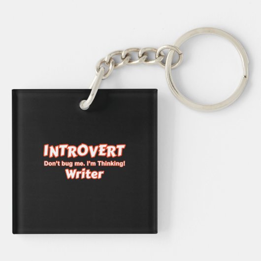 Introvert Writer Schlüsselanhänger (Rückseite)
