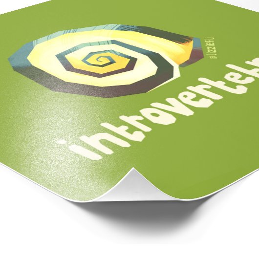 Introvertebrale Schnecke - klein Gedruckte Kunst Fotodruck (Ecke)