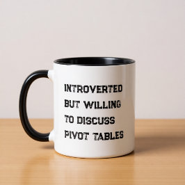 Introverted Accountant Funny Quote Coffee Mug Tasse