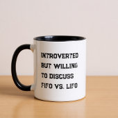 Introverted Accountant Funny Quote Coffee Mug Tasse