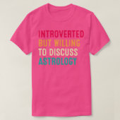 Introverted But Willing To Discuss Astrology Retro T-Shirt (Design vorne)