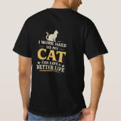Introverted But Willing To Discuss Cats Funny Cat  T-Shirt (Rückseite)