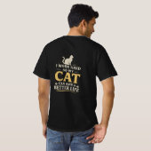 Introverted But Willing To Discuss Cats Funny Cat  T-Shirt (Schwarz voll)