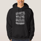 Introverted But Willing To Discuss Nihon Momonga Hoodie (Vorderseite)