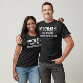 Introverted But Willing To Discuss Theology Premiu T-Shirt (Unisex)