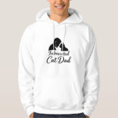 Introverted Cat Dad Minimalist Silhouette Pullover (Vorderseite)