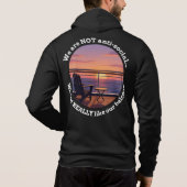 Introverted Cruise Couple Balcony Premium Hoodie (Rückseite)