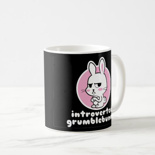 Introverted Grumblebunny Tasse (VorderseiteRechts)