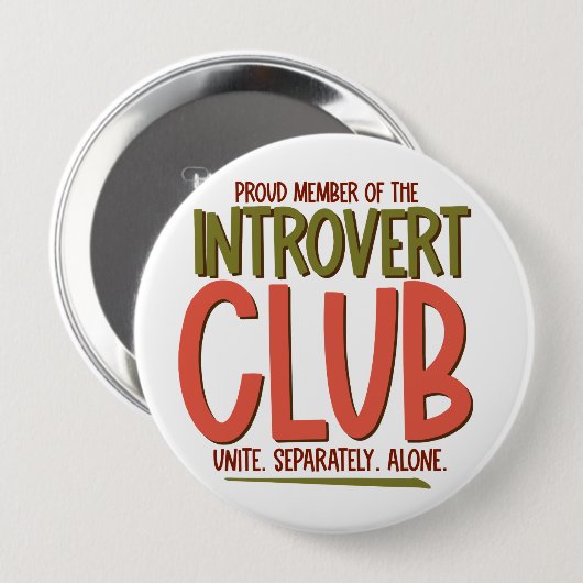 Introverter Club Button (Vorne & Hinten)