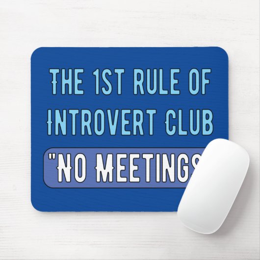 Introverter Club Mousepad (Mit Mouse)