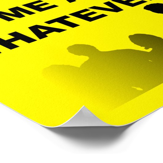 Introvertieren Bleibe auf Zuhause Funny Poster Sig (Ecke)