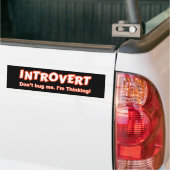 Introvertieren - Bug mich nicht, ich denke Autoaufkleber (Auf Lkw)
