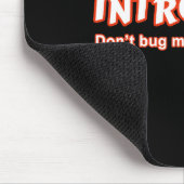 Introvertieren - Bug mich nicht, ich denke Mousepad (Ecke)