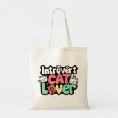 Introvertieren Cat Lover Tote Bag Tragetasche (Vorne)