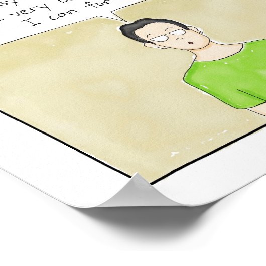 Introvertieren Delay Print Poster (Ecke)