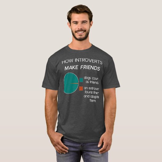 Introvertieren Funny Introvertiert Kuchen Chart T-Shirt (Vorne ganz)