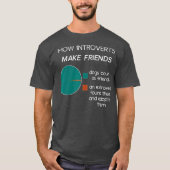 Introvertieren Funny Introvertiert Kuchen Chart T-Shirt (Vorderseite)