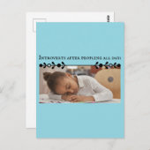 Introvertieren Meme Postcard Postkarte (Vorne/Hinten)