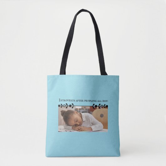 Introvertieren Meme Shoulder Tote Bag Tasche (Vorderseite)