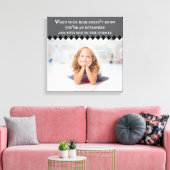 Introvertieren Meme Stretched Canvas Print Leinwanddruck (Insitu (Wohnzimmer))