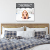 Introvertieren Meme Stretched Canvas Print Leinwanddruck (Insitu (Schlafzimmer))