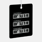 Introvertieren Memes - Sarcastic Spaß Jokes - Funn Ornament Aus Metall (Vorderseite Rechts)