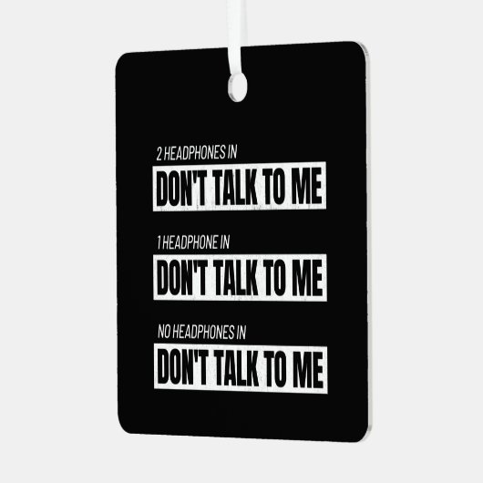 Introvertieren Memes - Sarcastic Spaß Jokes - Funn Ornament Aus Metall (Vorderseite links)