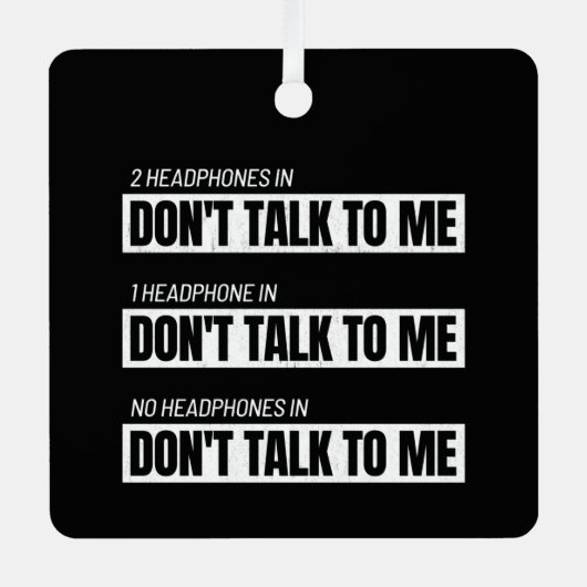 Introvertieren Memes - Sarcastic Spaß Jokes - Funn Ornament Aus Metall (Vorderseite)