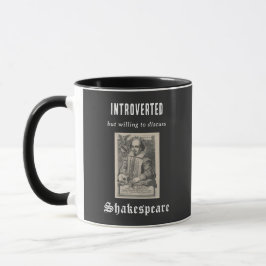 Introvertieren Shakespeare Literatur Themed Funny  Tasse