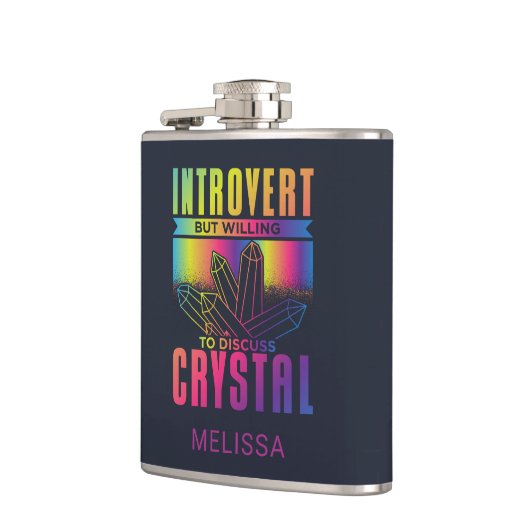 Introvertieren Sie die Bereitschaft, Crystal Perso Flachmann (Links)