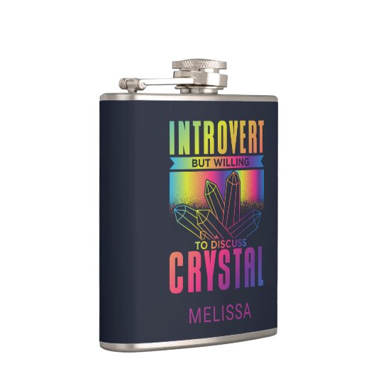 Introvertieren Sie die Bereitschaft, Crystal Perso Flachmann (Rechts)