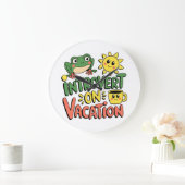 Introvertieren Sie Sunshine Break Große Wanduhr (Zuhause)