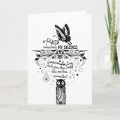 Introvertieren Stille Weisheitszettel Karte (Vorderseite)