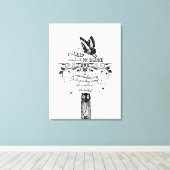 Introvertieren Stille Weisheitszettel Leinwanddruck (Insitu (Holzboden))