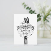 Introvertieren Stille Weisheitszettel Postkarte (Stehend Vorderseite)