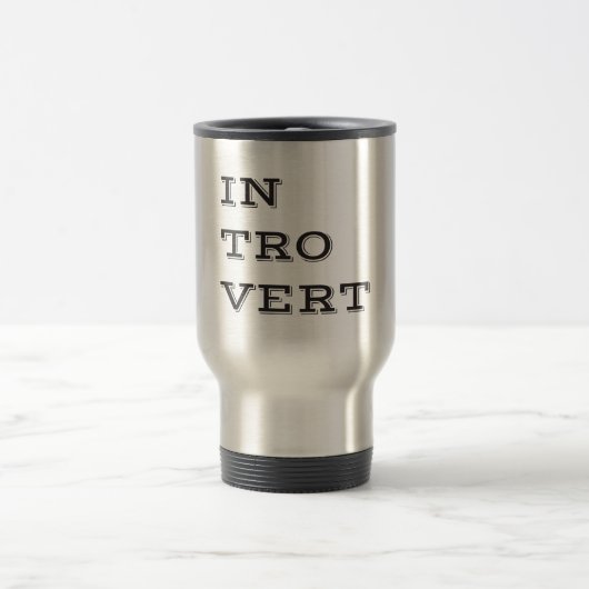 Introvertieren Travel Mug Reisebecher (Mittel)