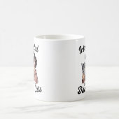 "Introvertiert, aber bereit, über Katzen zu diskut Kaffeetasse (Mittel)