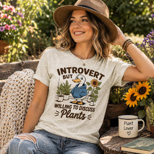 Introvertiert, aber bereit, über Pflanzen zu disku Tri-Blend Shirt