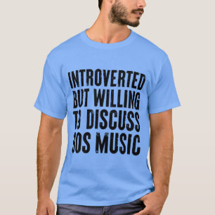 introvertiert, aber bereit, über Retro-Musik der 9 T-Shirt
