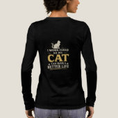 Introvertiert, aber bereit, über Tri-Blend shirt (Rückseite)