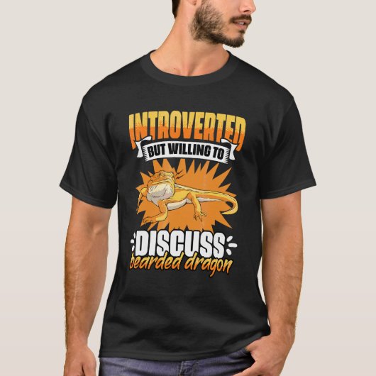 Introvertiert, aber Diskussionsbereit Bärtiger D T-Shirt (Vorderseite)