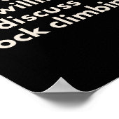 Introvertiert, aber Diskussionsbereit über Boulder Poster (Ecke)