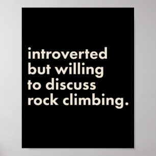 Introvertiert, aber Diskussionsbereit über Boulder Poster