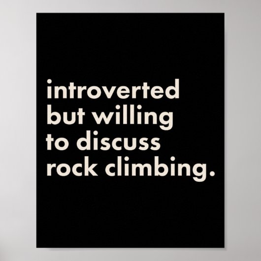 Introvertiert, aber Diskussionsbereit über Boulder Poster (Vorne)
