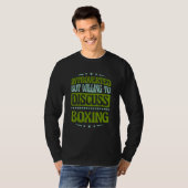 Introvertiert, aber Diskussionsbereit Über Boxen T-Shirt (Vorne ganz)