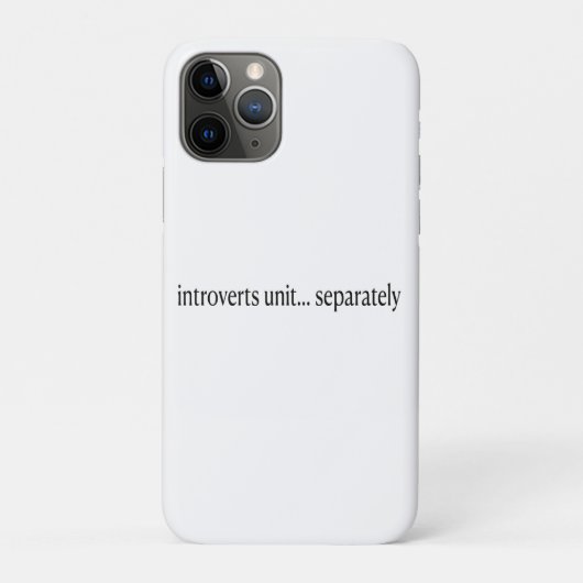 "Introvertiert getrennt" Case-Mate iPhone Hülle (Rückseite)