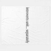 "Introvertiert getrennt" Fleecedecke (Vorderseite (Horizontal))